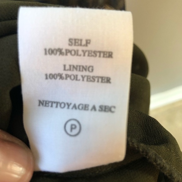 MM Couture by Miss Me Brown and White Sheer top XS - Picture 6 of 7